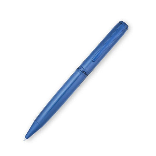 Swissbrand Legacy 2503 Matte Blue Premium Ballpoint Pen & Blue Pen Case