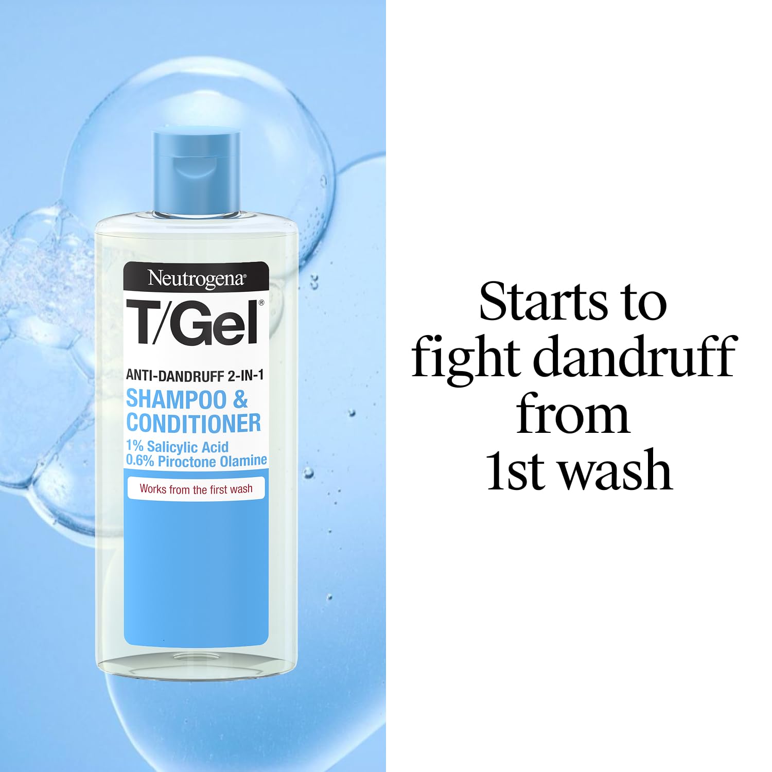 Neutrogena T/Gel 2In1 Dandruff Shampoo Plus Conditioner - 250 ml