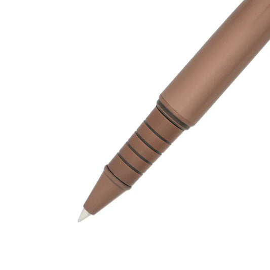 SWISSBRAND Echelon 2518 Matte brown Rollerball Pen with brown trim