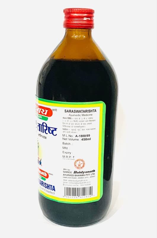 Baidyanath Jhansi Saraswatarishta Syrup - 450 ml