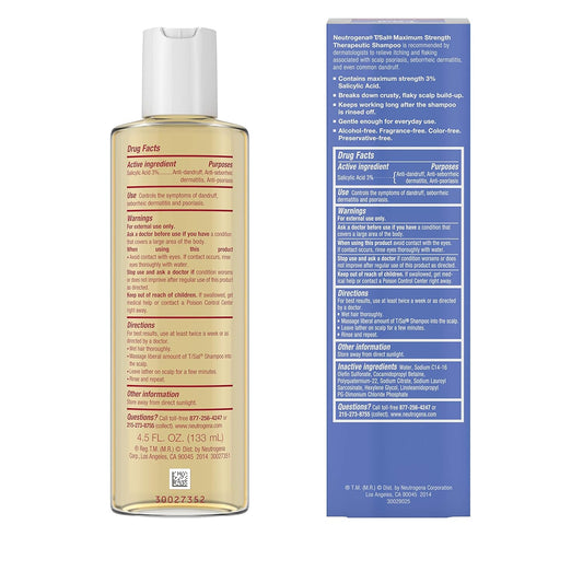 Neutrogena T/Sal Shampoo Scalp Build Up Control - 133 ml