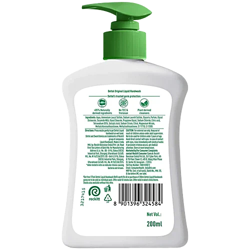 Dettol Original Liquid Handwash, 200 ml