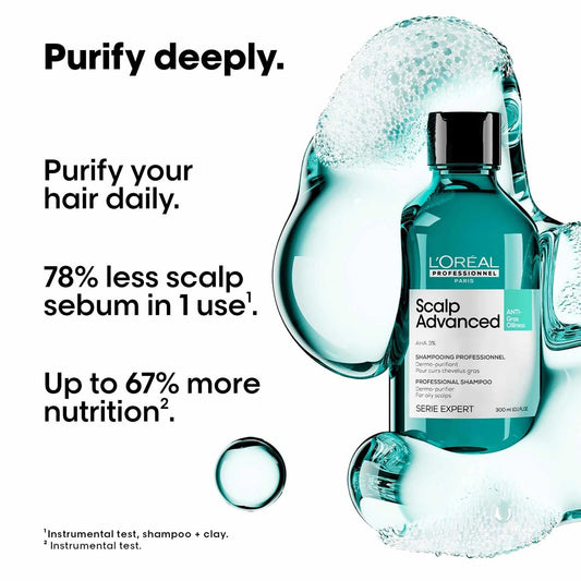 LOreal Professionnel Scalp Advanced Anti-Oiliness Dermo-Purifier Shampoo 300ml