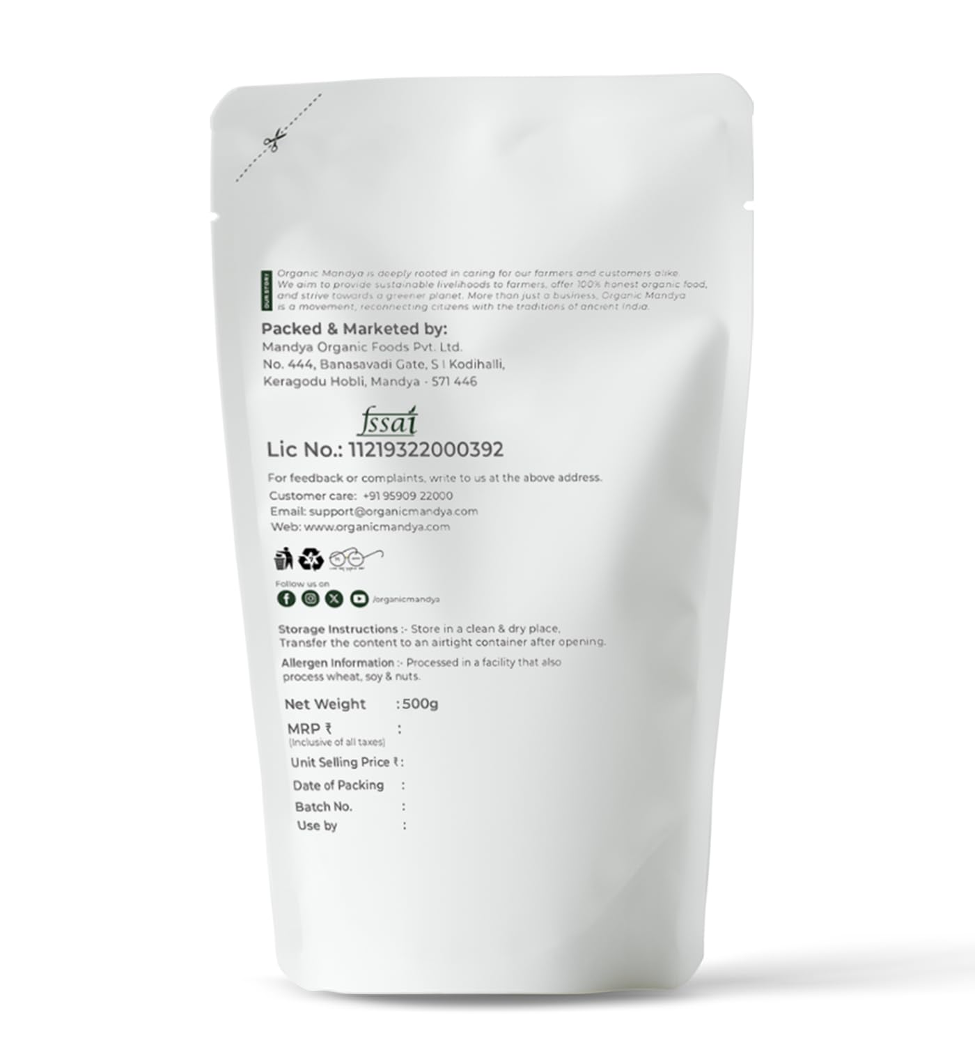 Organic Mandya Barnyard Millet (Udalu) - 500 gm