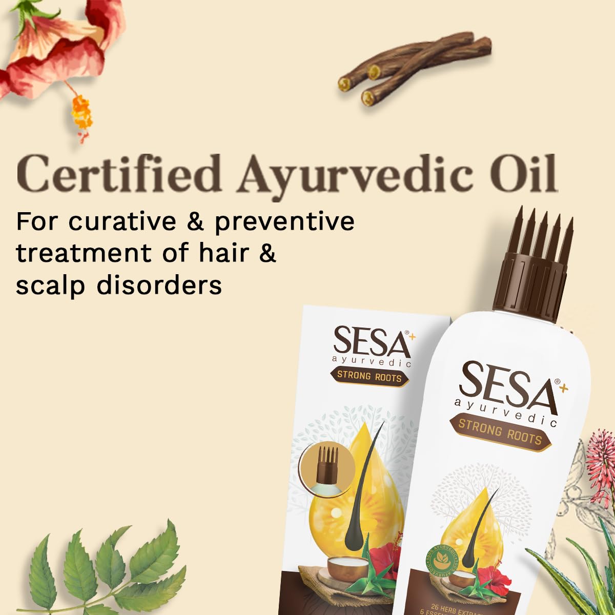 Sesa Ayurvedic Strong Roots Hair Oil - 100 ml
