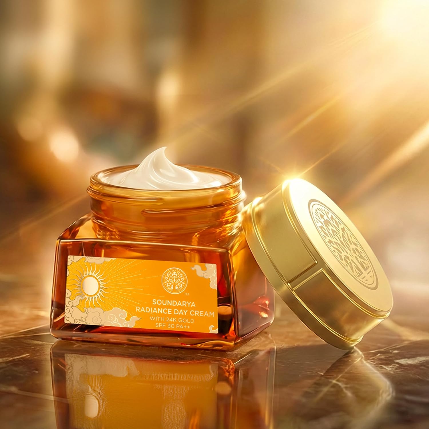 Forest Essentials Soundarya Radiance Cream With 24K Gold & SPF30 - 15 gm