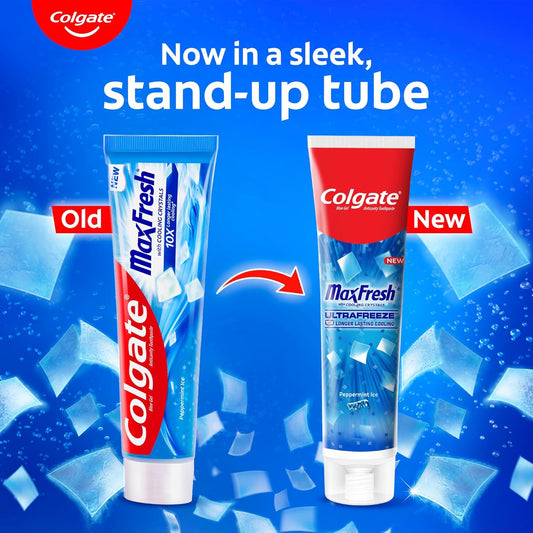 Colgate Maxfresh 80g Dental Hygiene Toothpaste Peppermint Ice (Blue Gel)