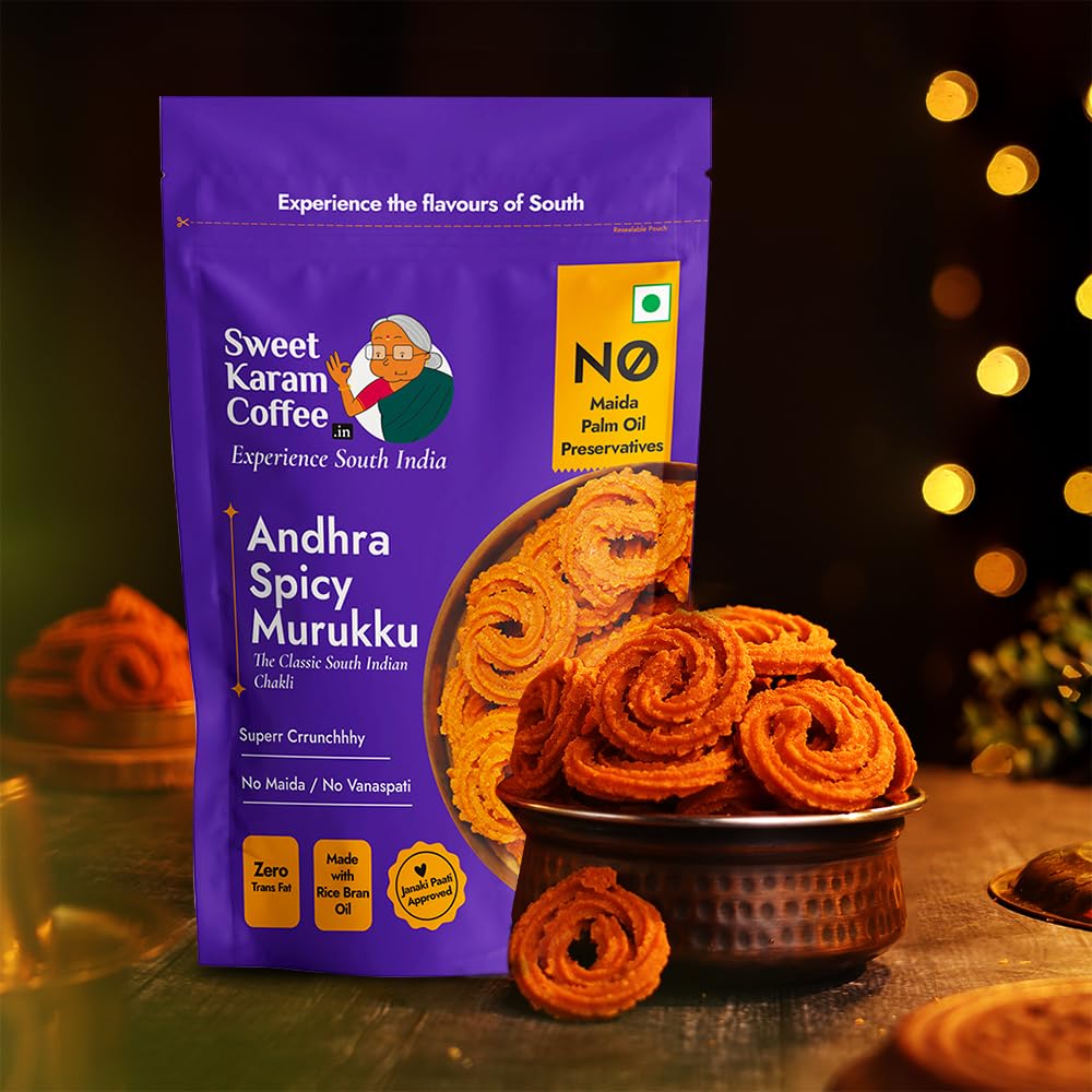 Sweet Karam Coffee Andhra Murukku (Classic Crunch) - 95 gm