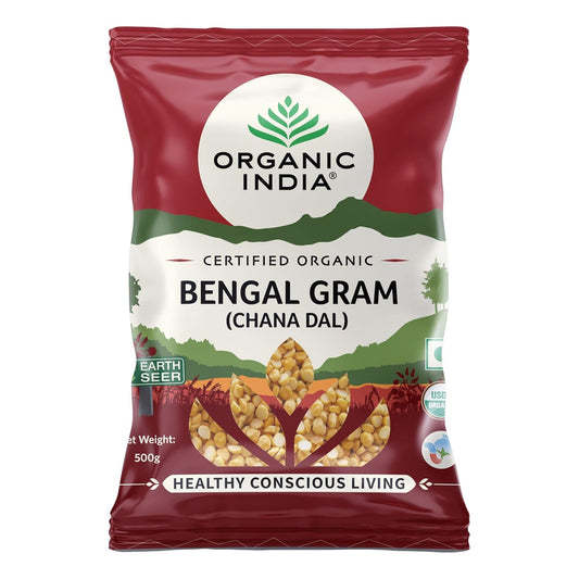 Organic India Bengal Gram (Chana dal) - 500 gm