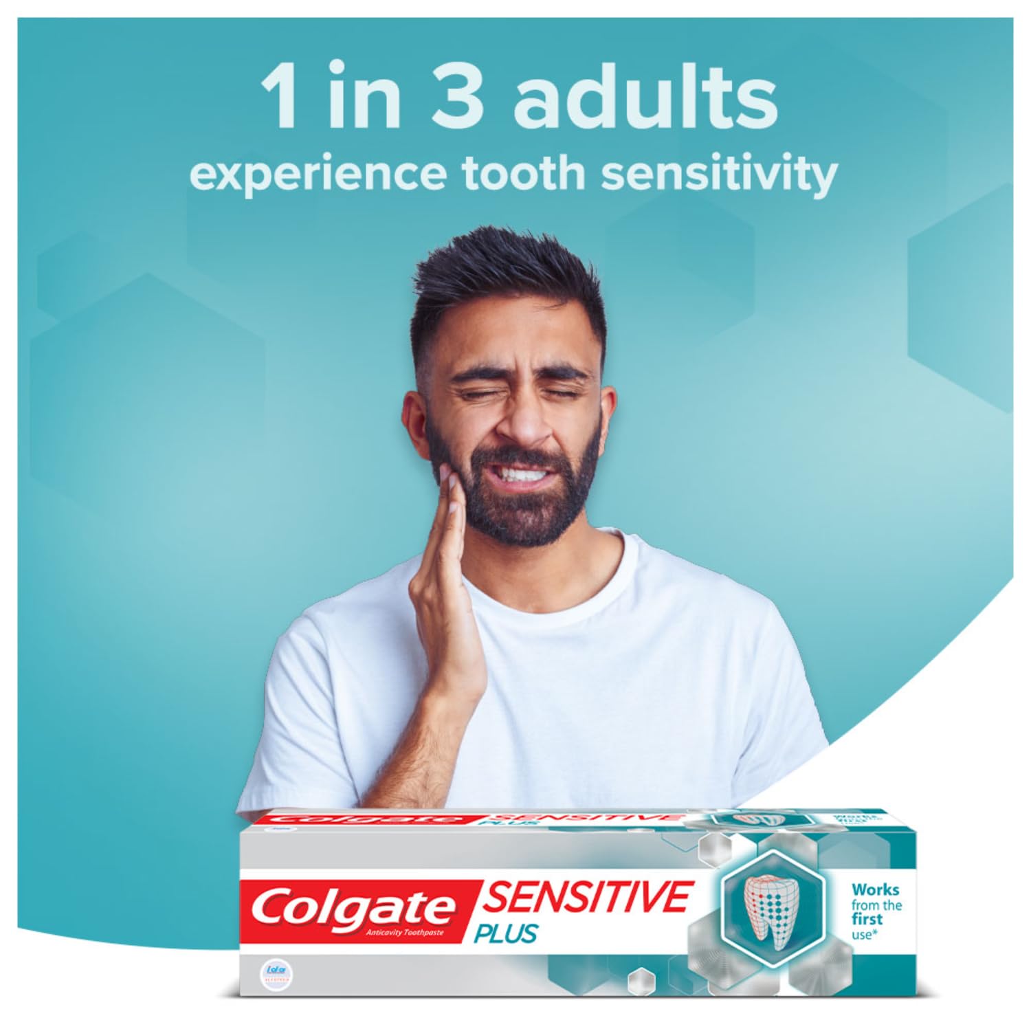 Colgate Sensitive Plus Toothpaste, With Pro Argin Formula for Sensitivity Relief, 140gm