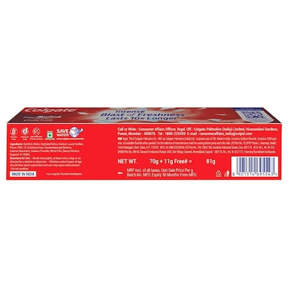 Colgate Max Fresh Spicy Fresh Red Gel Toothpaste 70 g