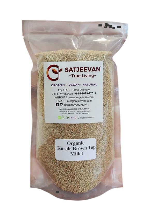 Satjeevan Organic Korale Browntop Millet - 500 gm