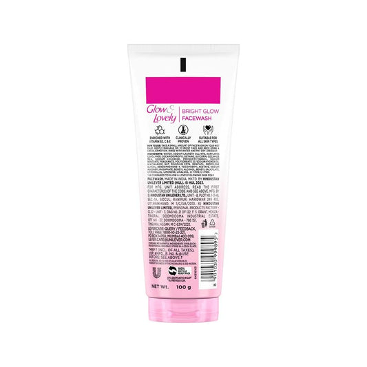 Glow & Lovely Bright Glow Facewash 100g