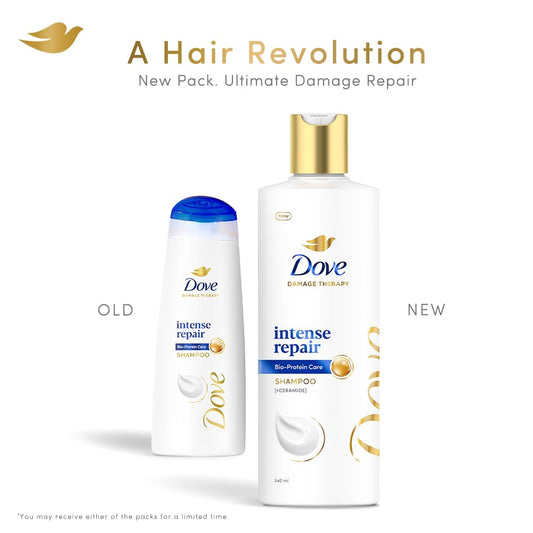 Dove Intense Repair Shampoo For Damaged Hair - 340 ml