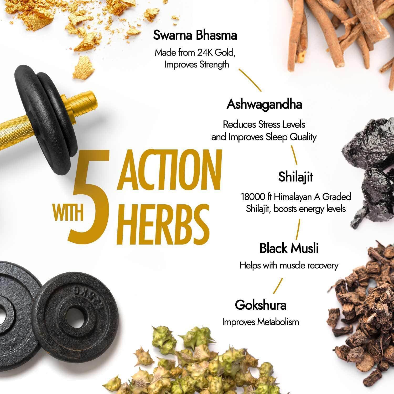 Kapiva Ayurveda Him Foods Sj Gold Capsules - 60 caps