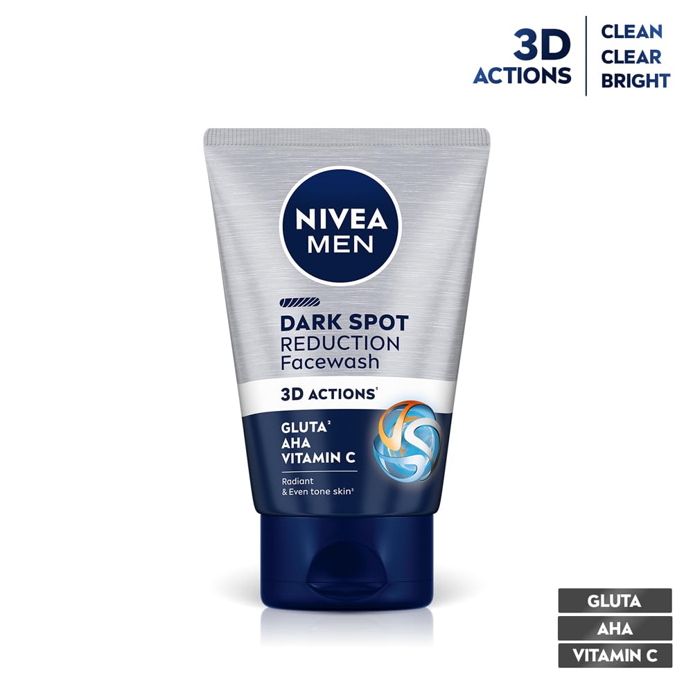 Nivea Dark Spot Reduction Men Face Wash - 100 gm