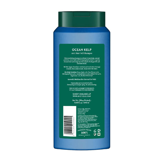 Biotique Ocean Kelp Anti Hairfall Shampoo | Intensive Hair Growth Therapy| Anti Hairfall Shampoo that Maintains Shine | 340ml