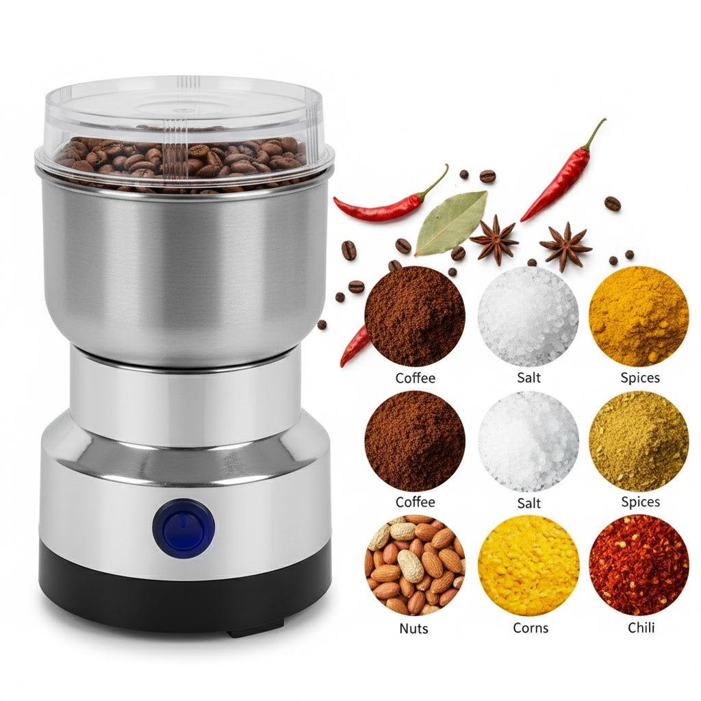 Stainless Steel Nima Mixer Multifunctional Electric Mini Blender Miksi Grinder for Baby Food, Coffee
