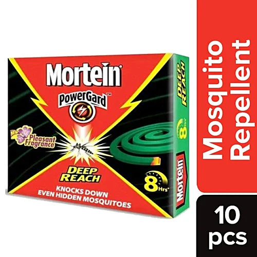 Mortein PowerGard Mosquito Coil - 8 Hrs Protection, 10 pcs