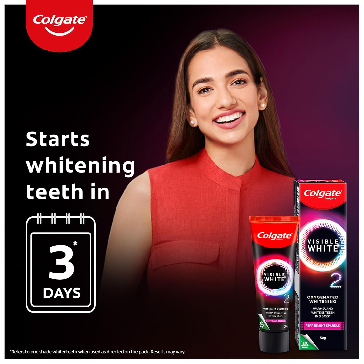 Colgate Visible White O2, Teeth Whitening Toothpaste (25g)
