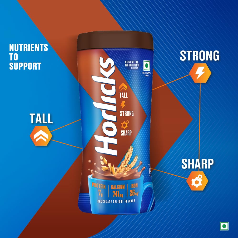 Horlicks Chocolate Nutrition Drink, 1 kg Jar