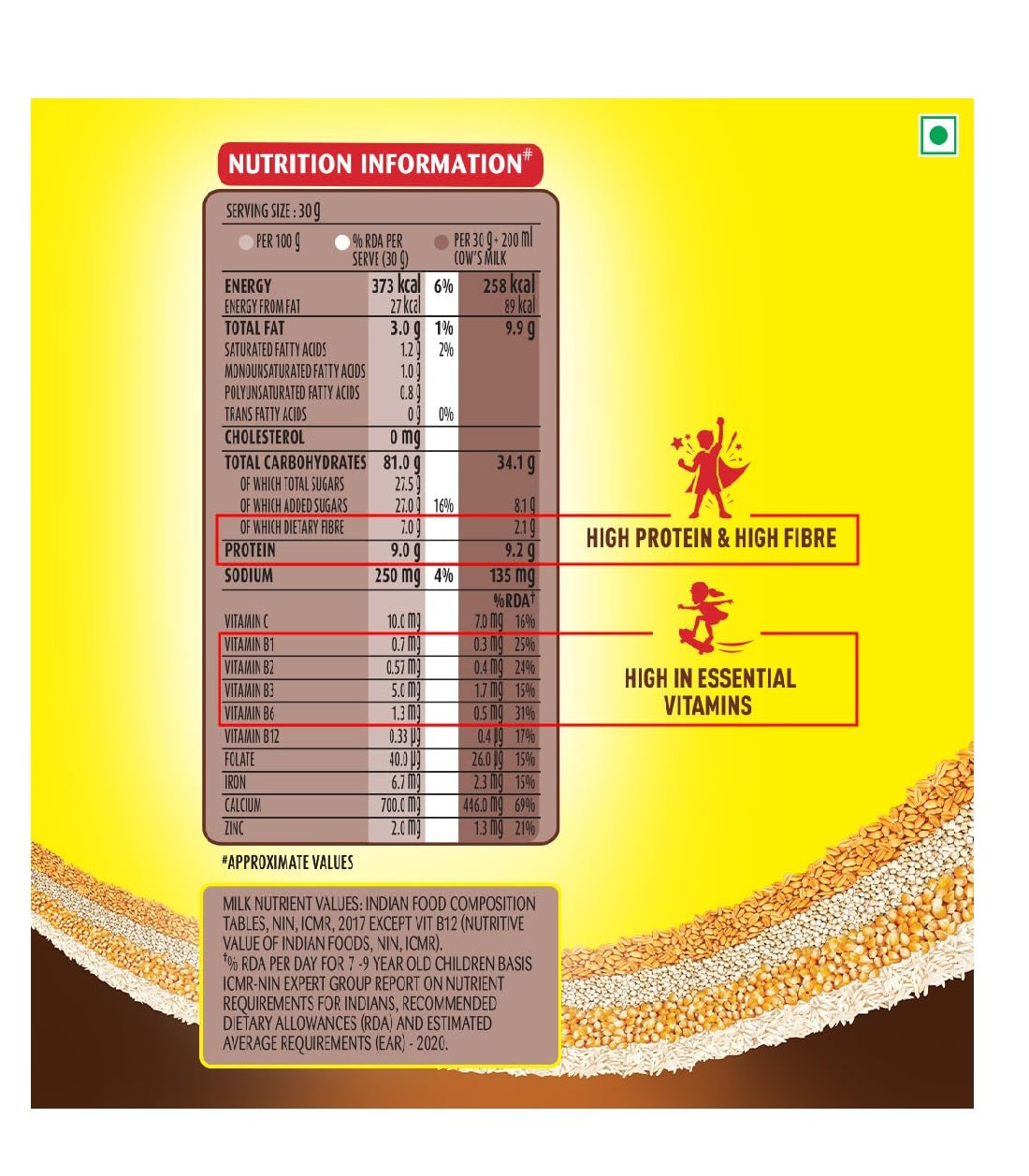 Kellogg's Multigrain Chocos For Kids, Power Of 5 Nutrients Protein, Fibre, Iron, Calcium, Vitamins - 1.05 kg