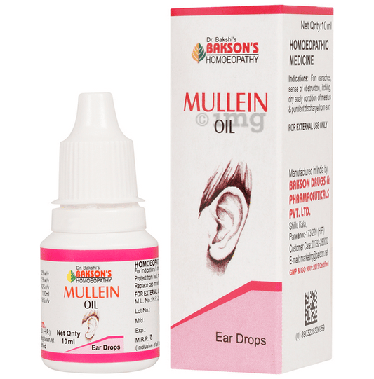Bakson's Homeopathy Mullein Oil (Ear Drops) - 10 ml