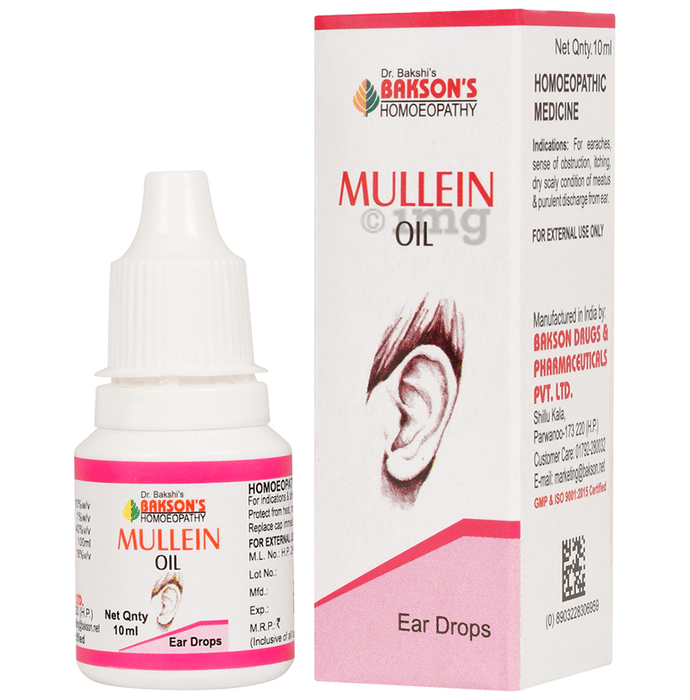 Bakson's Homeopathy Mullein Oil (Ear Drops) - 10 ml