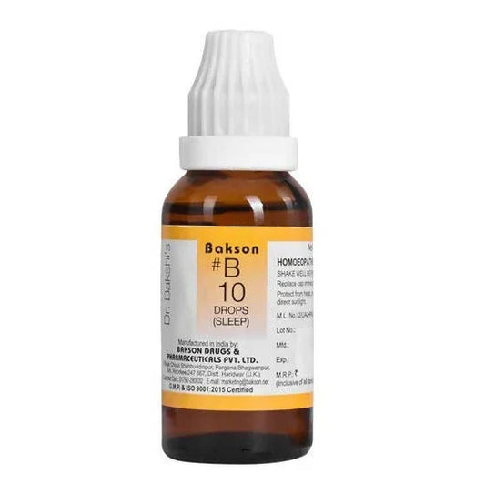Bakson's Homeopathy B10 Drops (Sleep) - 30 ml
