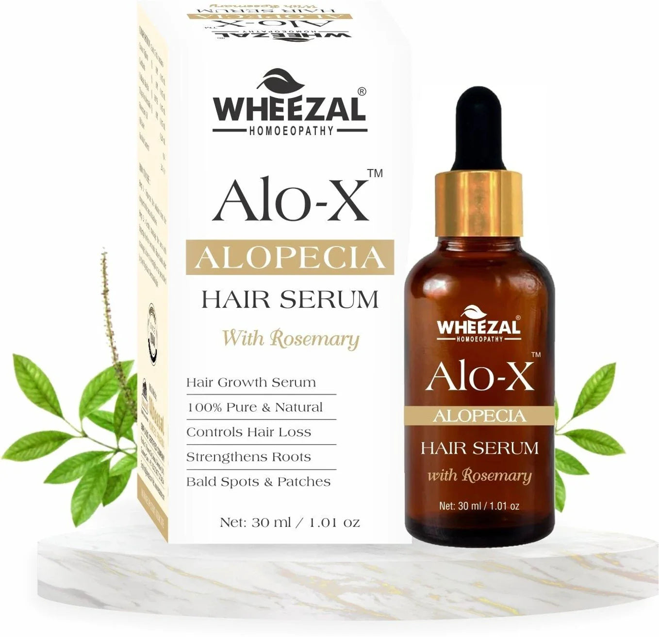 Wheezal Alo-X Alopecia Hair Serum - 30 ml