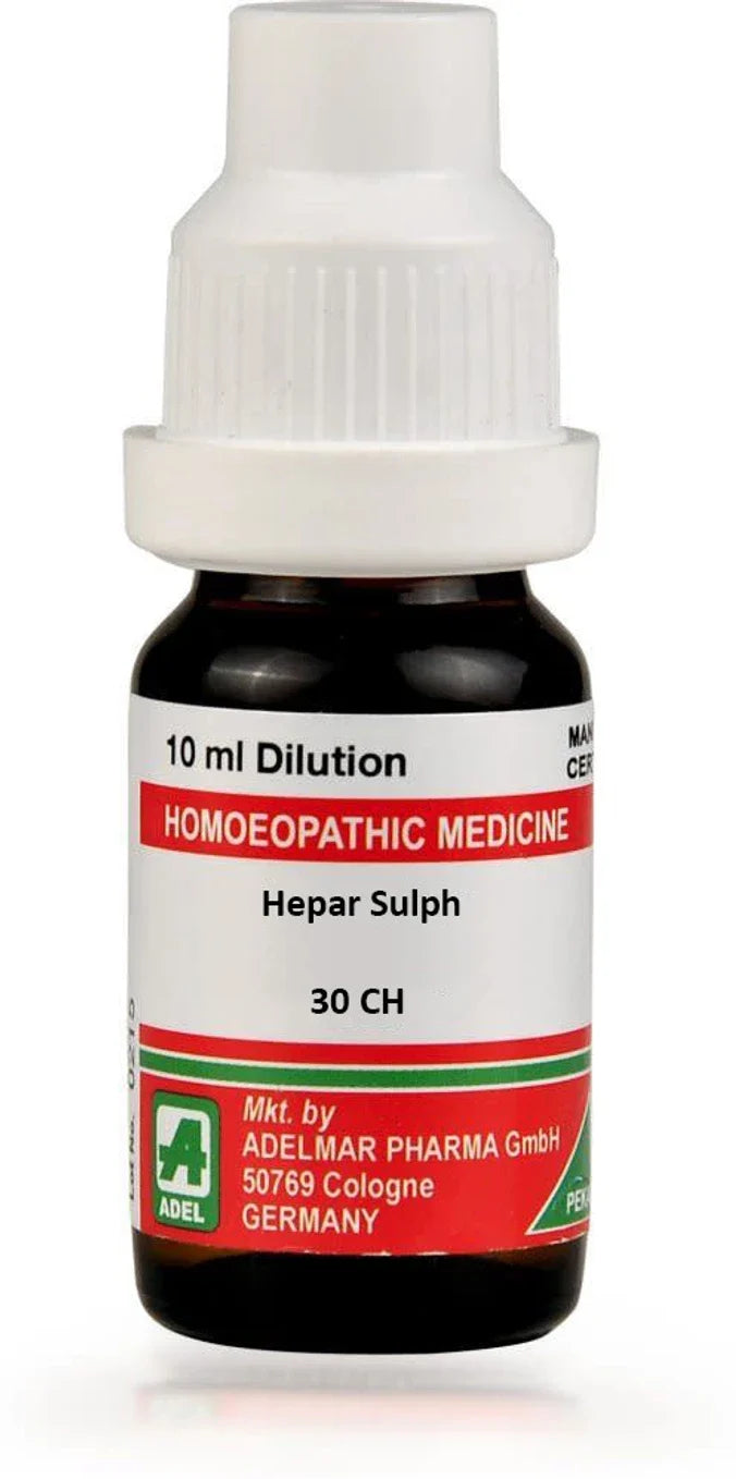 Adel Homeopathy Hepar Sulph Dilution - 10 ml - 30 CH