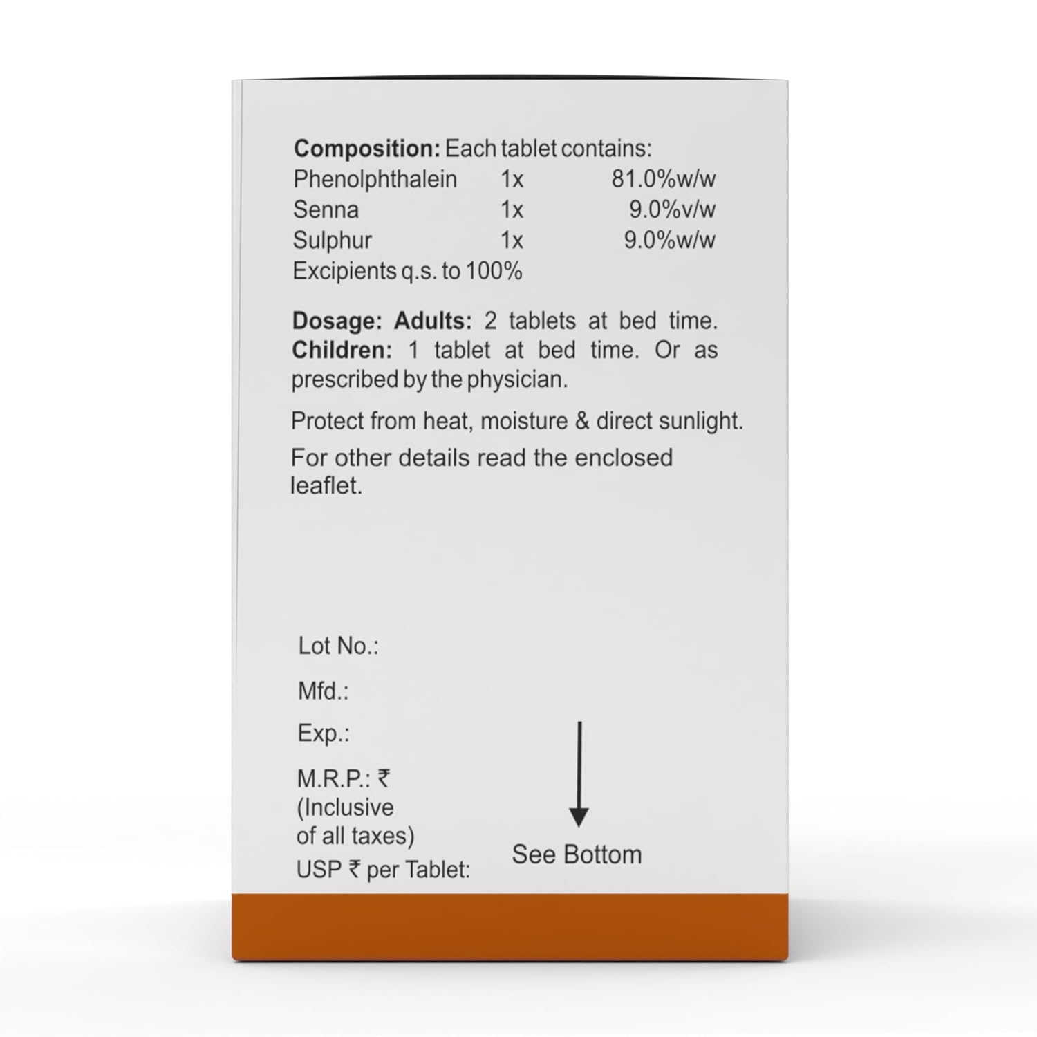 Bakson's Homeopathy Y-Lax Tablet - 75 Tabs