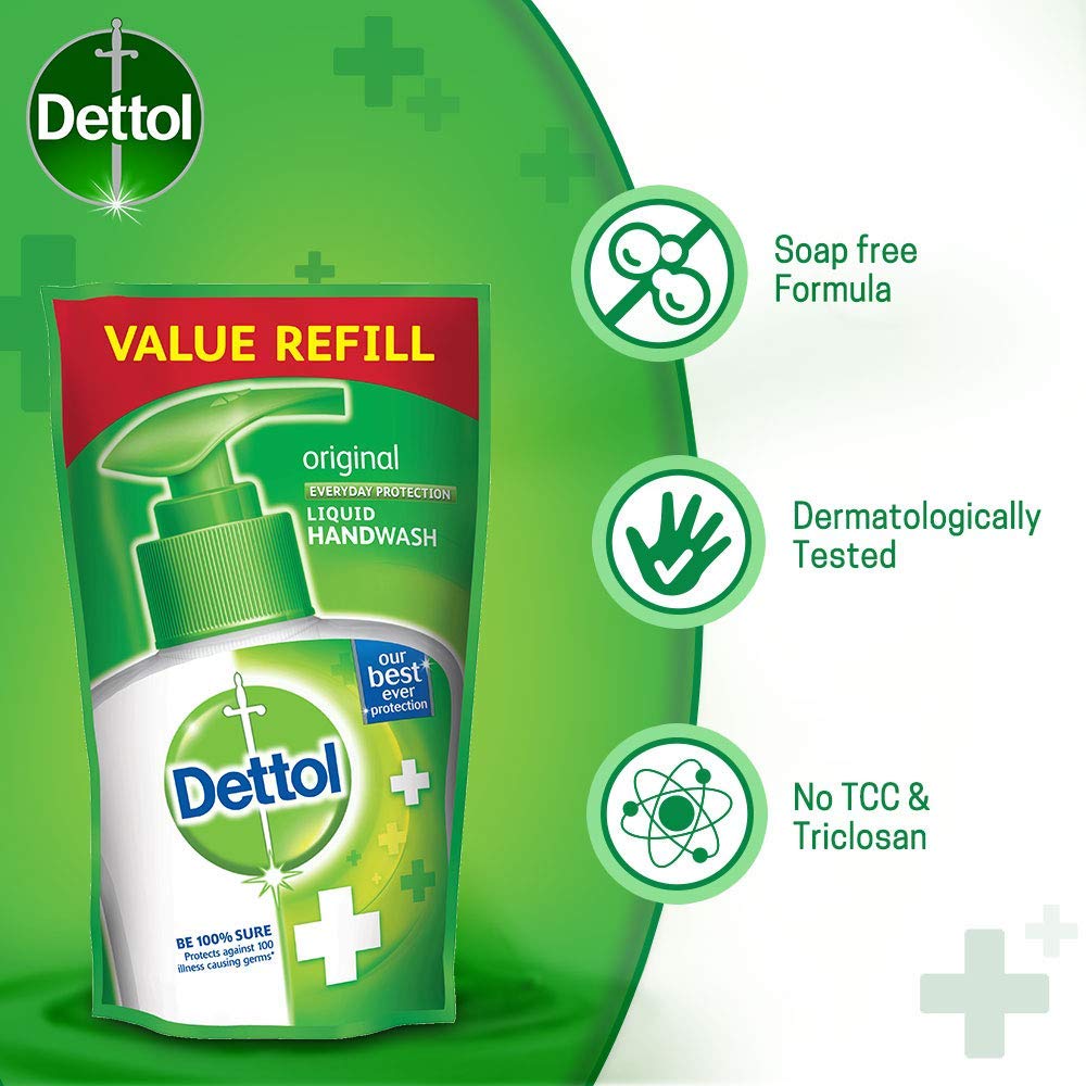 Dettol Original Handwash Liquid Soap Refill, 175ml (Pack of 3) |