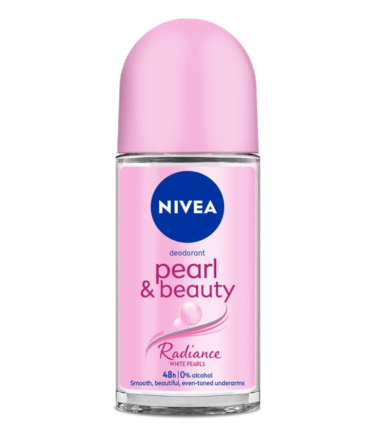Nivea Deodorant Roll On Pearl & Beauty Radiance For Eventoned Smooth & Beautiful Underarms - 50 ml