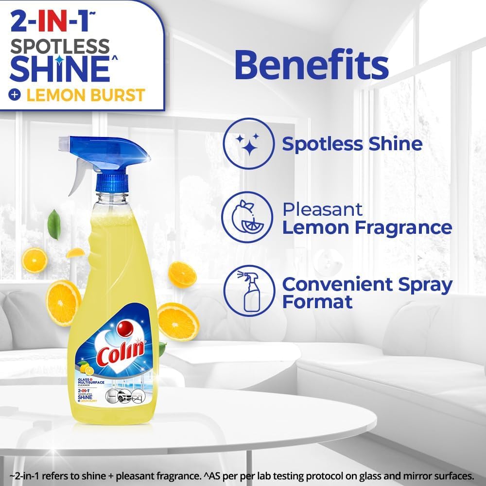 Colin Lemon Glass Cleaner Pump - 500 ml