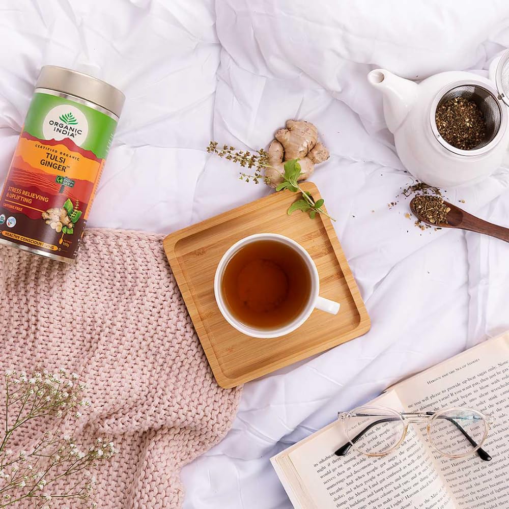 Organic India Tulsi Ginger Tea - 100g