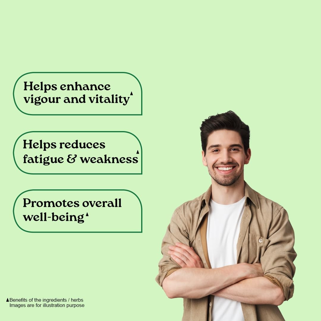Organic India OH-Boy - 30 Veg Capsules, Ashwagandha, Musli & Saffron, Helps Improve Men's Health & Vitality, Helps Boost Testosterone Levels, Reduce Stress & Anxiety GMP & NPOP Certified Organic