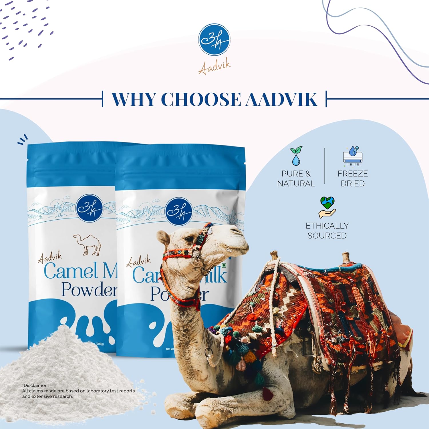 Aadvik Camel Milk Powder (Freeze Dried) - 200 GM