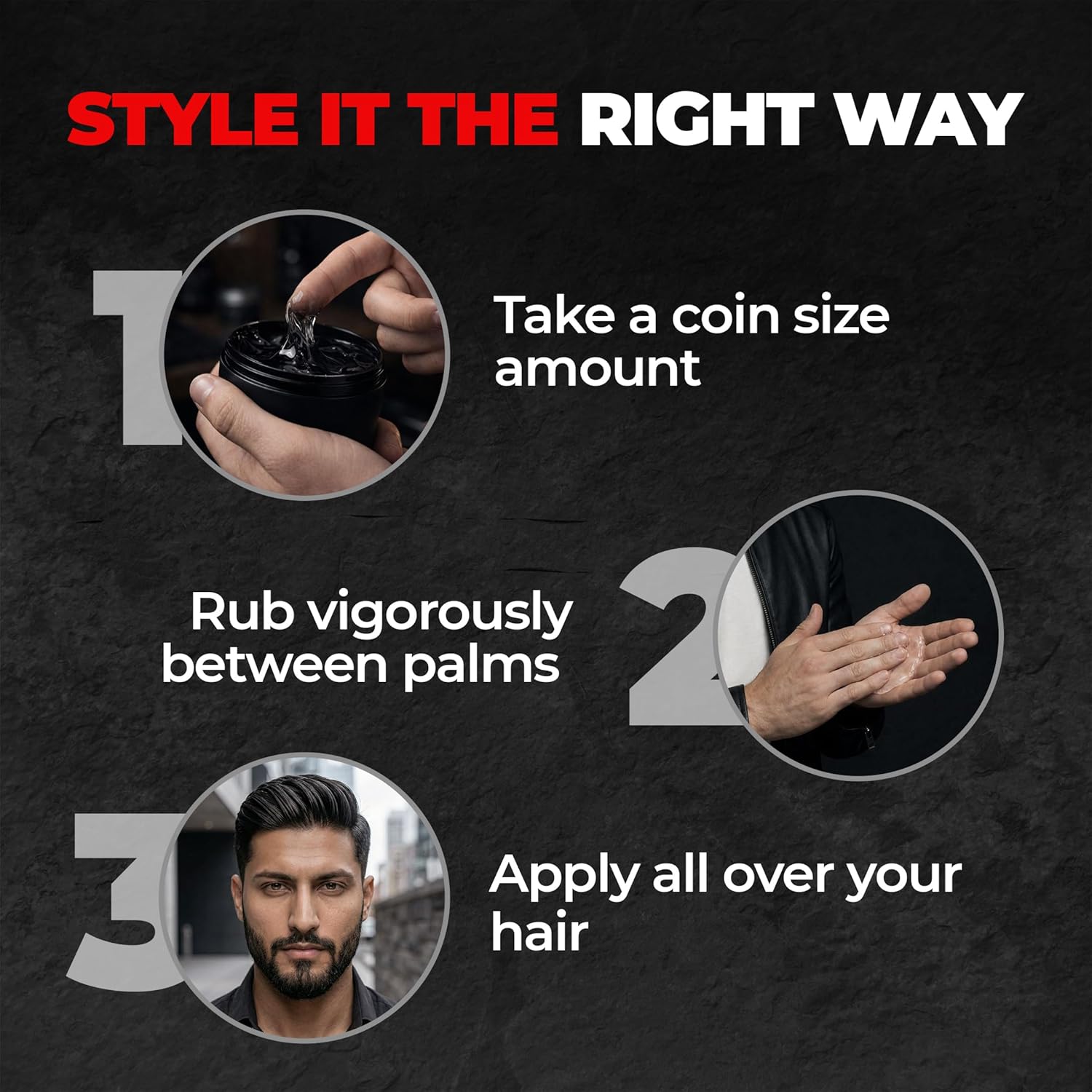 Beardo Stronghold Hair Wax| Glossy Finish | Shine | Strong Hold 100 gm