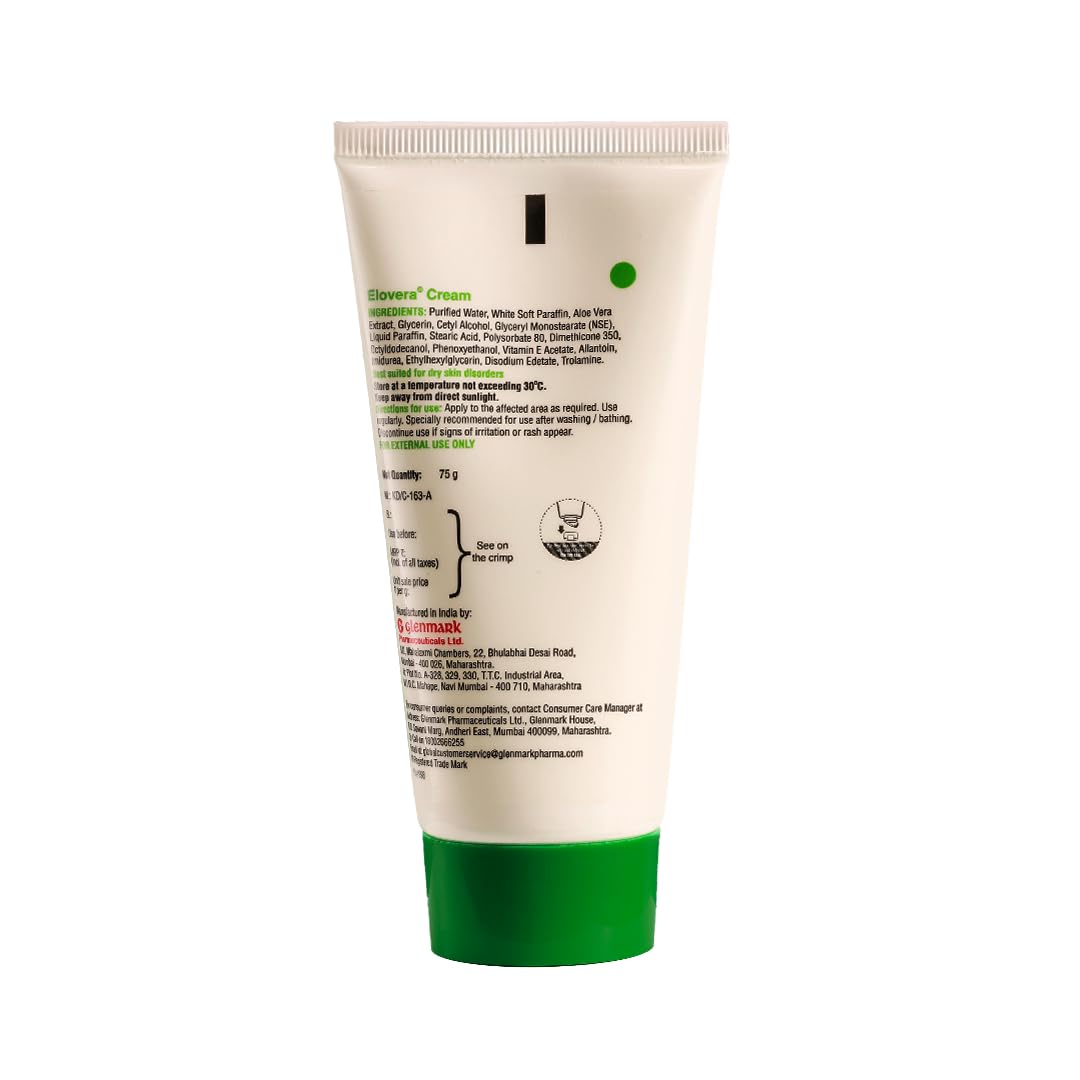 Glenmark Elovera Cream for Everyday Skin Care - 75 gm