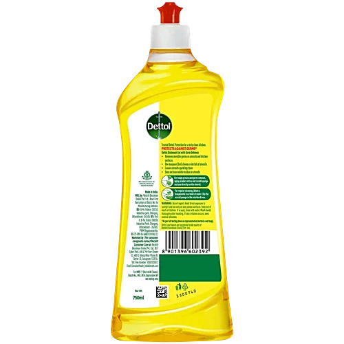 Dettol Lemon Fresh Kitchen Dishwash Gel, 750 ml