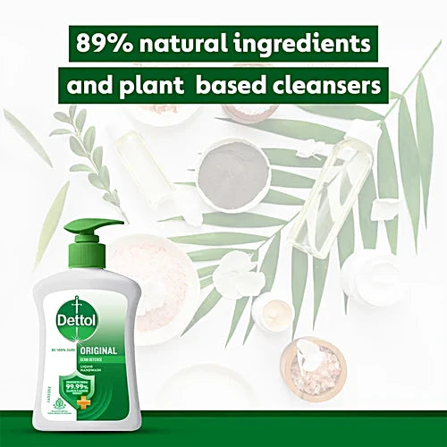 Dettol Original Liquid Handwash, 200 ml (Get Liquid Handwash 175 ml Refill Pack Free)