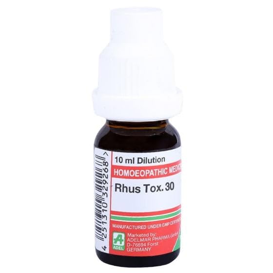 Adel Homeopathy Rhus Tox Dilution - 10 ml - 30 CH