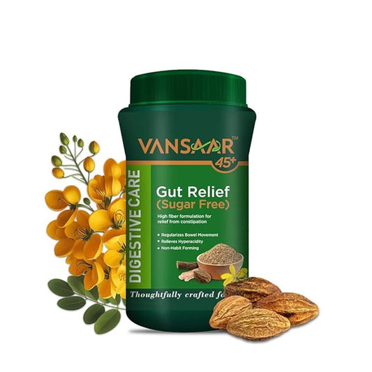 Vansaar 45+ Isabgol Gut Relief (Sugar free) 200g
