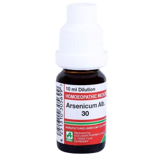 Adel Homeopathy Arsenicum Alb Dilution - 30 CH - 10 ml