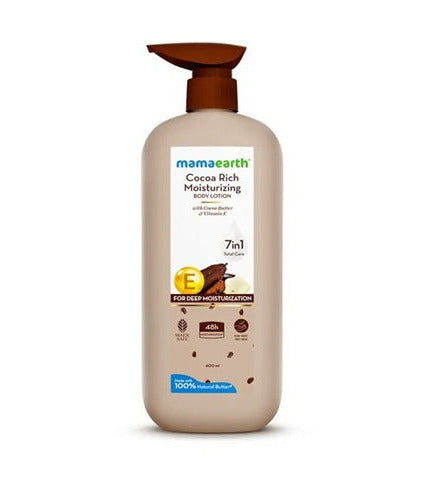 Mamaearth Cocoa Rich Moisturizing Body Lotion with Cocoa Butter & Vitamin E - 400 ml