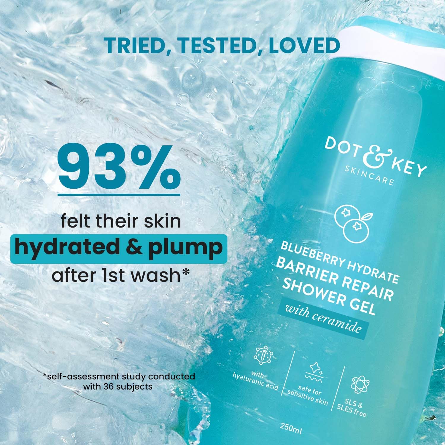 Dot & Key Hyaluronic & Ceramides Daily Hydrating Shower Gel - 250 ml
