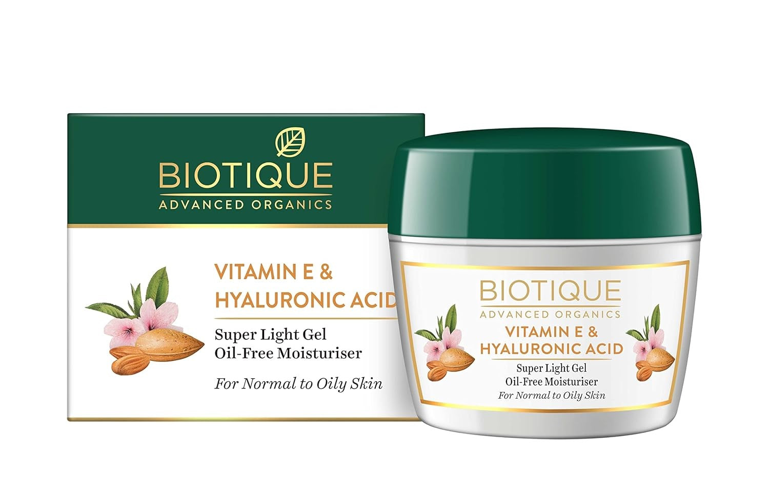 Biotique Advanced Organics Vitamin E & Hyaluronic Acid Oil-Free Moisturiser - 175 gm