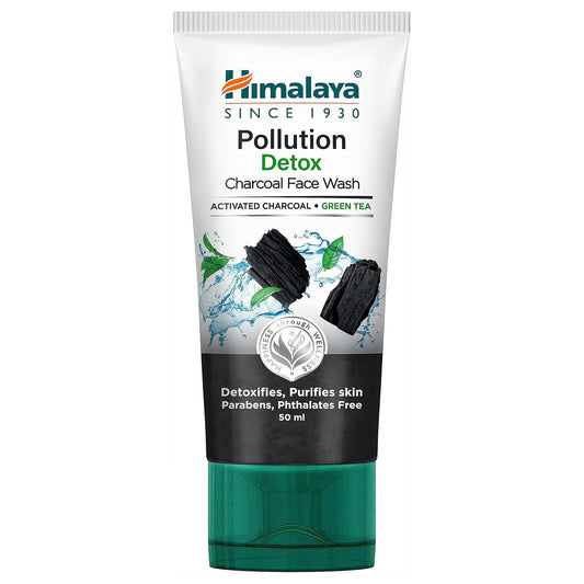 Himalaya Herbals Pollution Detox Charcoal Face Wash - 50 ml