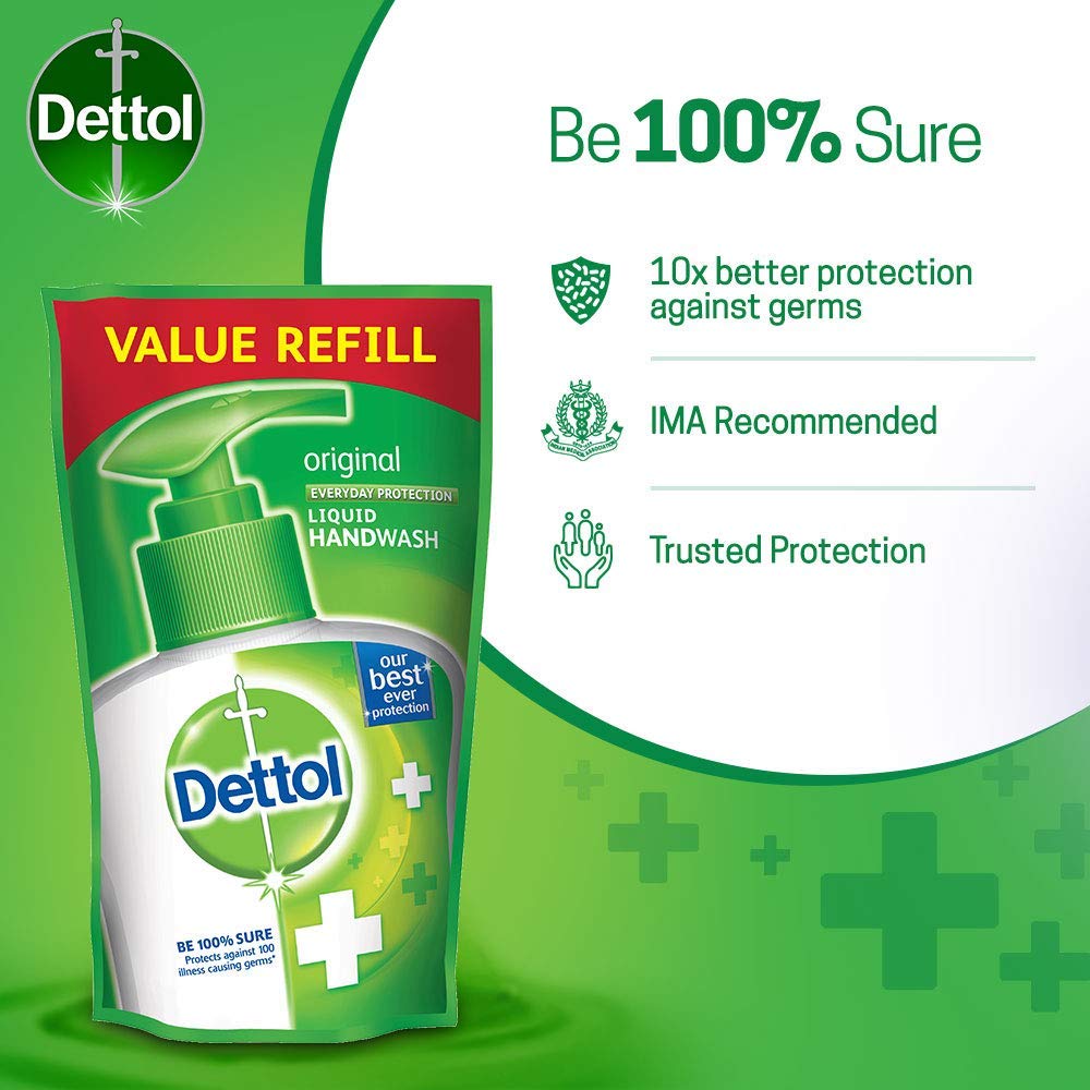 Dettol Original Handwash Liquid Soap Refill, 175ml (Pack of 3) |